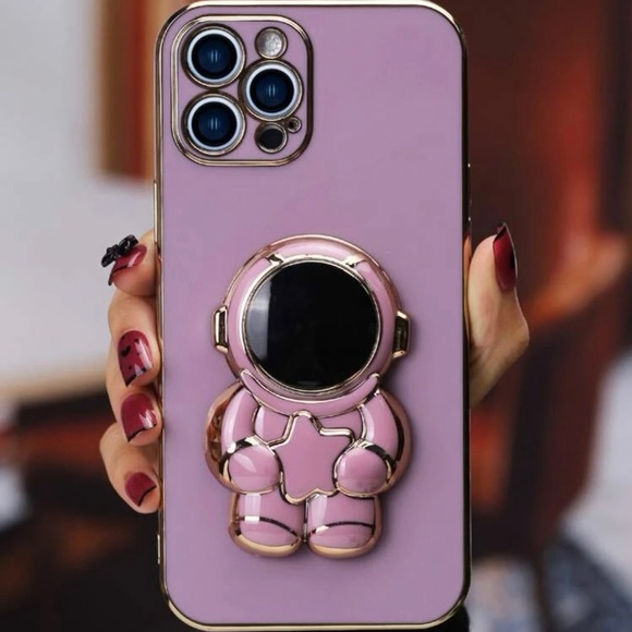 iPhone 14 pro max case with stand black or purple - Picture 6 of 10